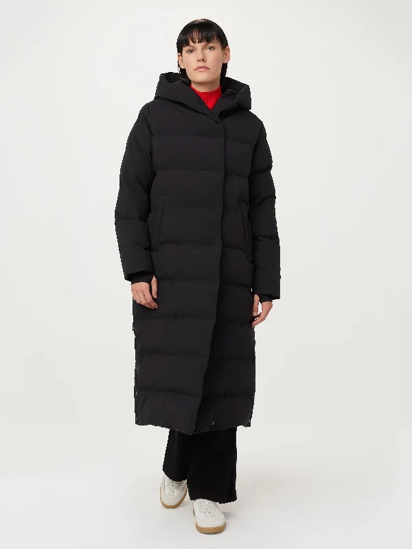 puffer jacketThe Highland Long Puffer Coat in Black