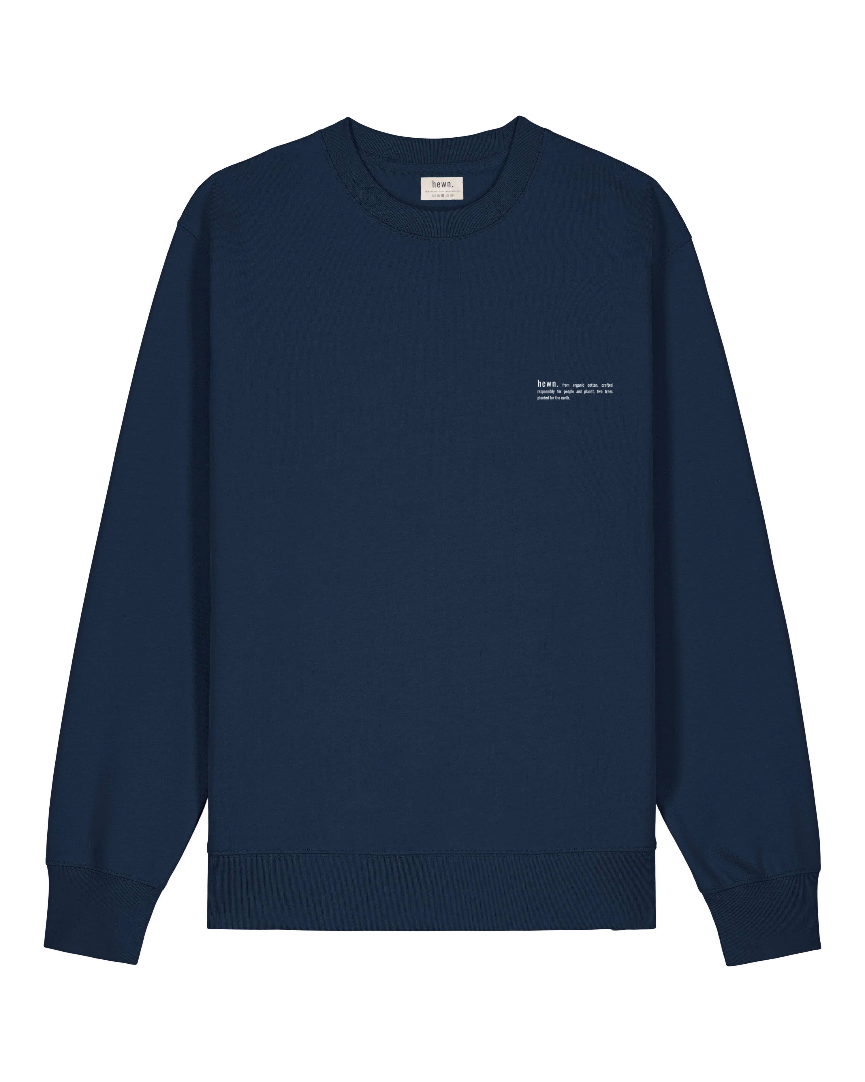 Deal Frenzy Womens Organic Midweight Sweatshirt in Midnight Navy