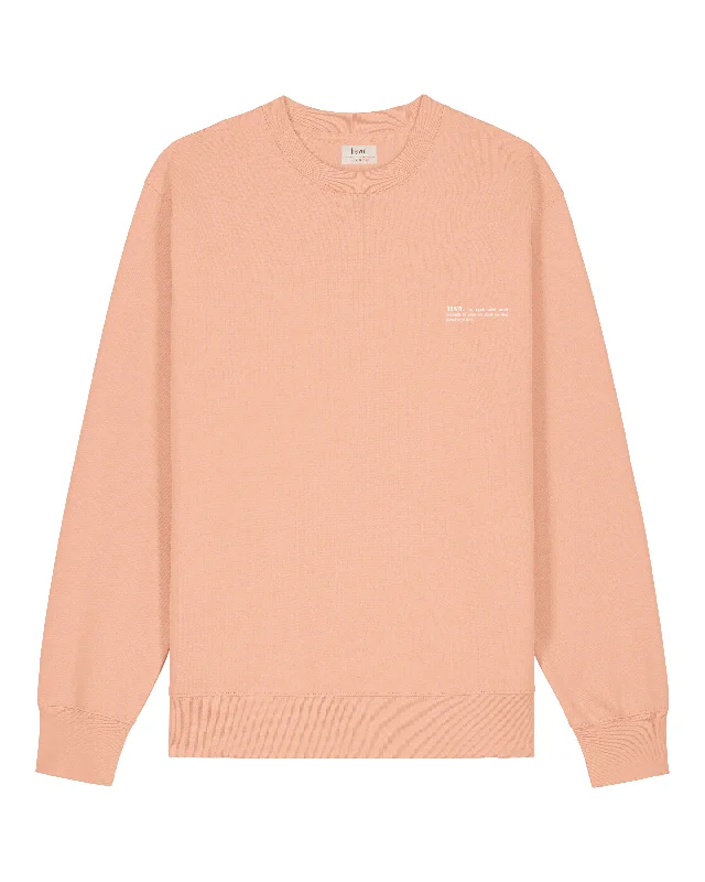 Deal Alert Womens Organic Midweight Sweatshirt in Peach Orange