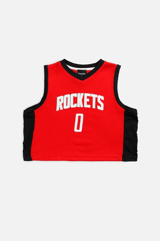 New Deals oversized sports sweatshirtRework Houston Rockets NBA Crop Jersey - S