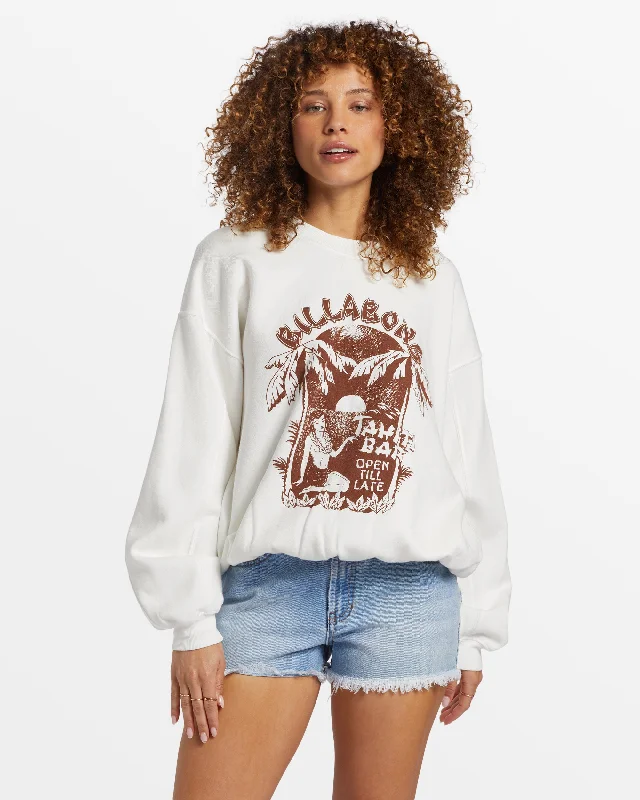 The Best Prices Aloha Kendal Crew Neck Sweatshirt - Salt Crystal