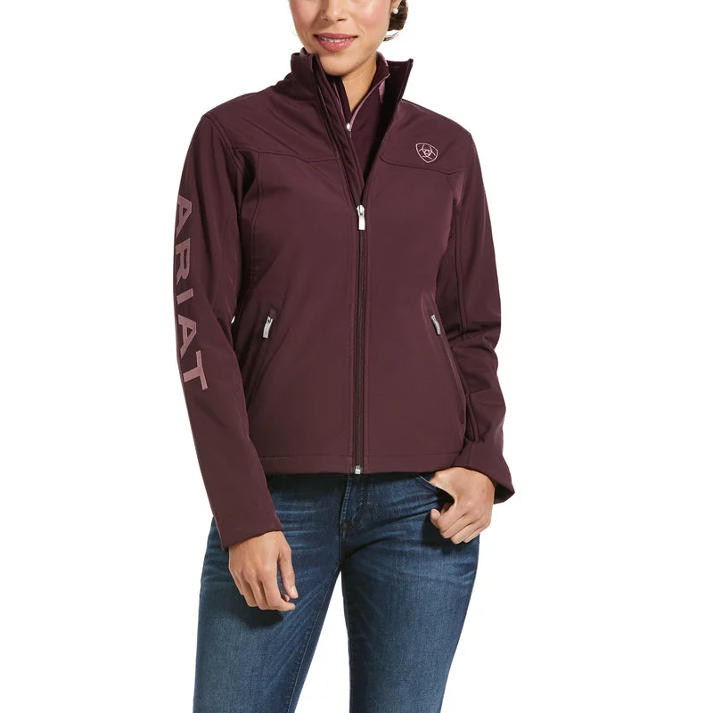 sporty outerwearAriat Women's New Team Softshell Jacket, Winetasting