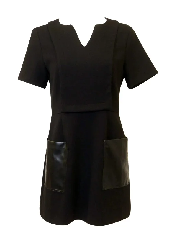 elegant shift dressCeline K Leather Pocket Tunic