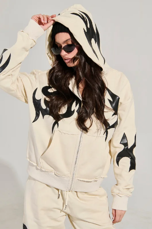 Act Now IN YOUR FACE ZIP UP SWEATSHIRT