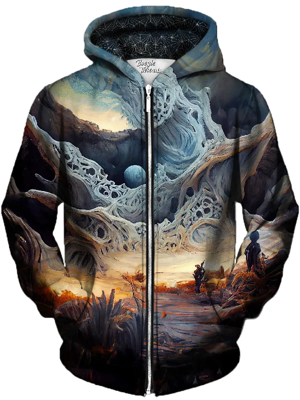 zip-up hoodie for gymEnlightened Expression Unisex Zip-Up Hoodie