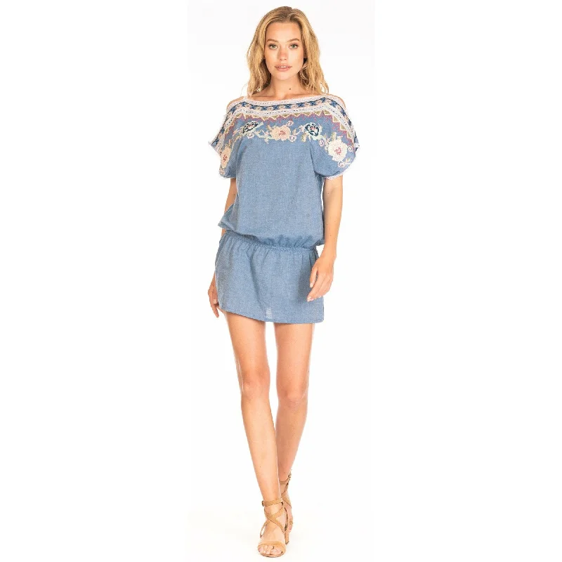 classic fit-and-flare dressMahila x Tolani: Colette Denim Dress