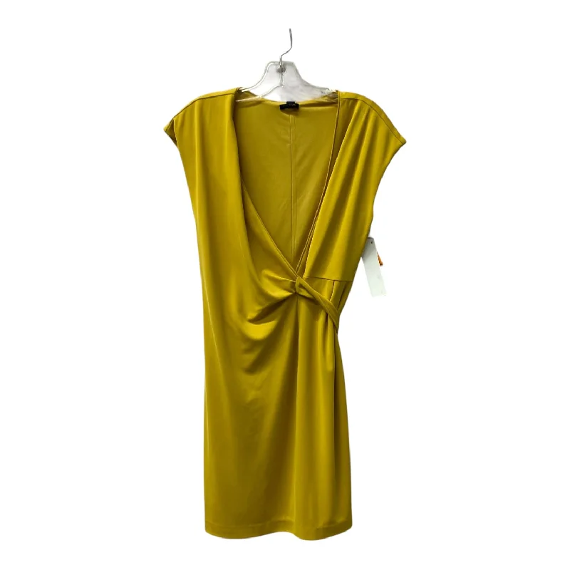 Sale Event fitted bodycon dressDress Casual Short By Ann Taylor In Yellow, Size:Sp