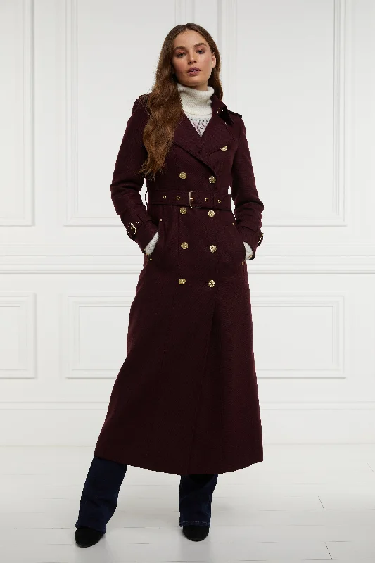 tailored blazer coatFull Length Marlborough Trench Coat (Mulberry)