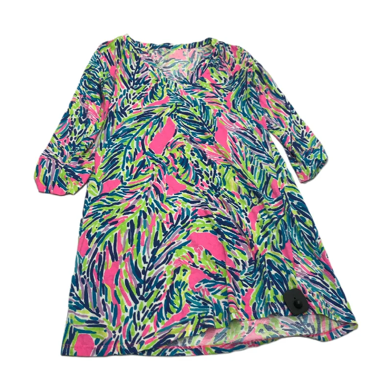 Unbeatable Prices lace-up dressBlue & Green Dress Designer By Lilly Pulitzer Size: S Unbeatable Prices lace-up dressBlue & Green Dress Designer By Lilly Pulitzer Size: S
