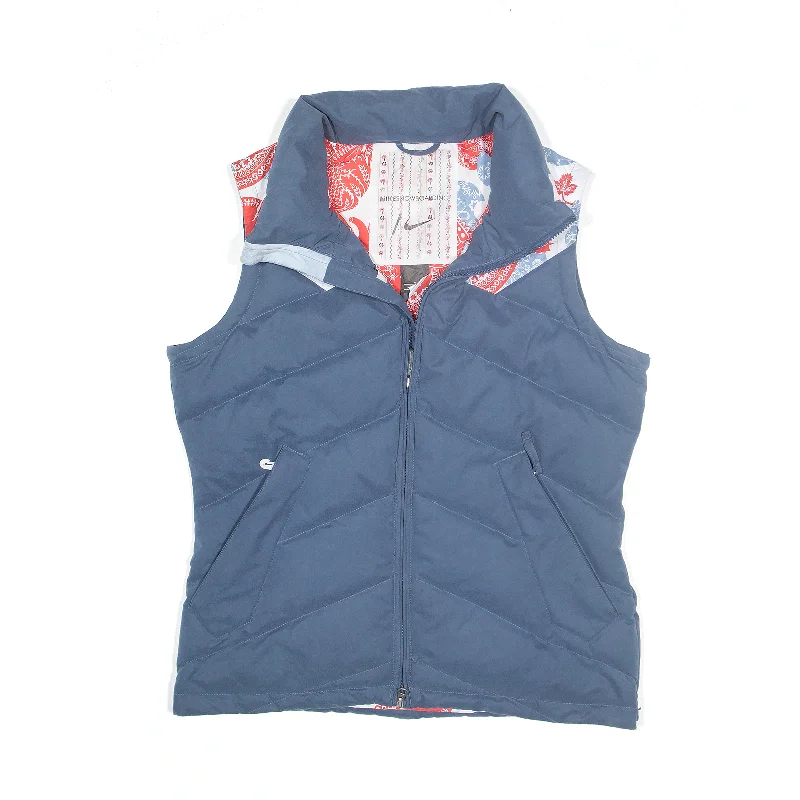 Savings Spectacular comfortable outerwearNIKE Snowboarding Puffer Gilet Blue Womens M
