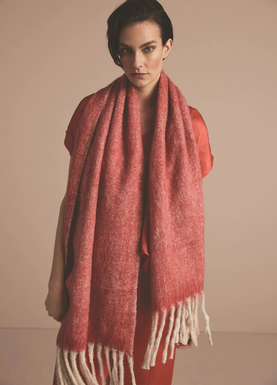 satin dressSummum Rouge Two Tone Scarf