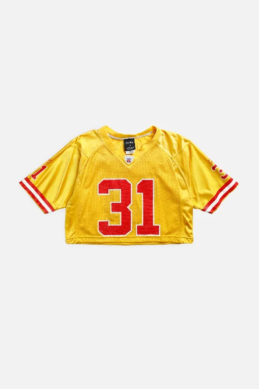 gym ready hoodieRework Crop Kansas City Chiefs NFL Jersey - S