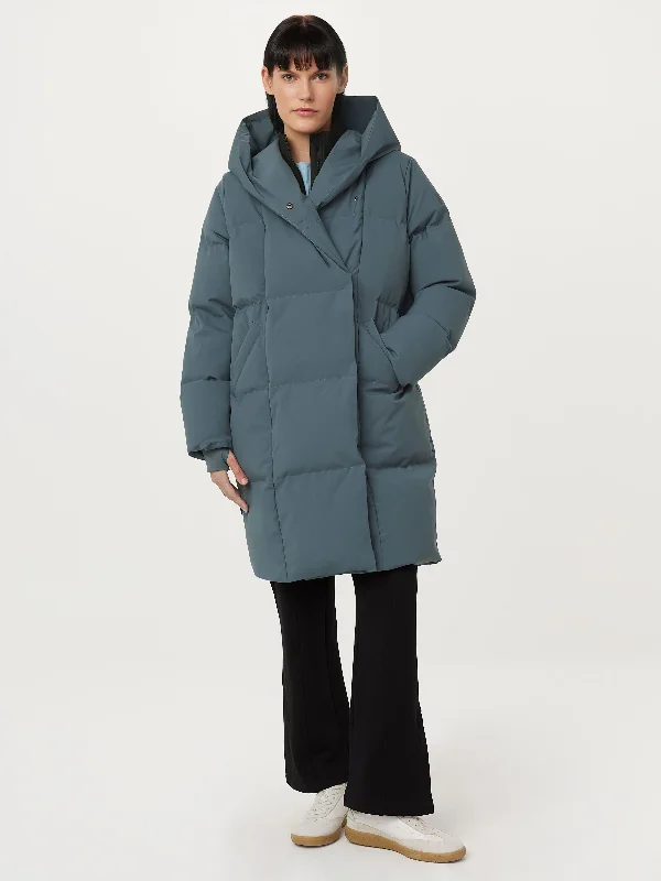 cold weather coatThe Hygge Puffer Coat in Slate