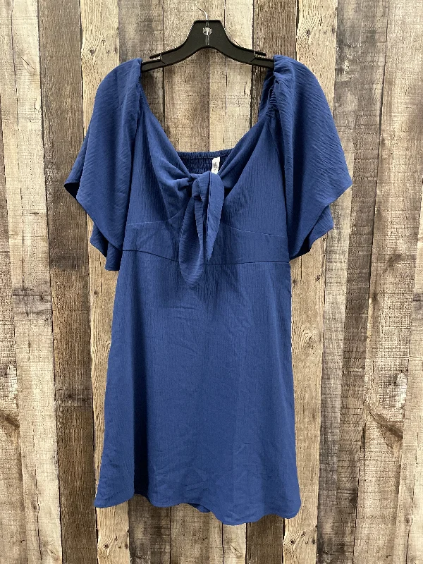 floral wrap dressDress Casual Short By Cme In Blue, Size: M