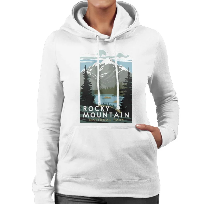 premium hoodieUS National Parks Rocky Mountain National Park Women's Hooded Sweatshirt