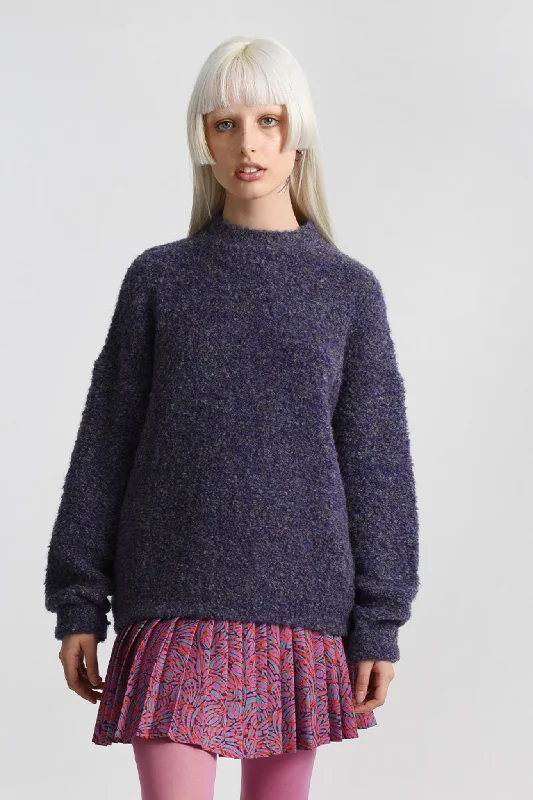 casual midi dressMolly Bracken Mauve Knitted Sweater