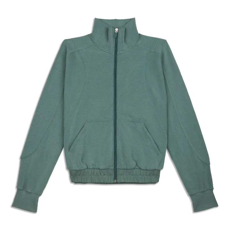 Incredible Offers Brushed Softstreme Funnel Neck Zip Up - Resale