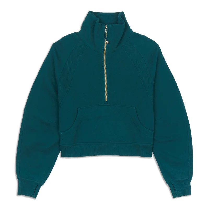 Daily Deals Scuba Oversized Funnel-Neck Half Zip - Resale