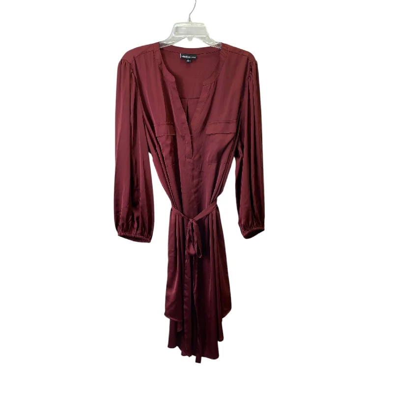 Steals and Deals denim dressDress Casual Midi By Torrid In Red, Size:2X