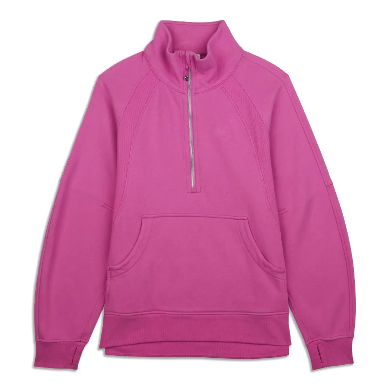 Bargain Prices Scuba Oversized Funnel-Neck Half Zip - Resale