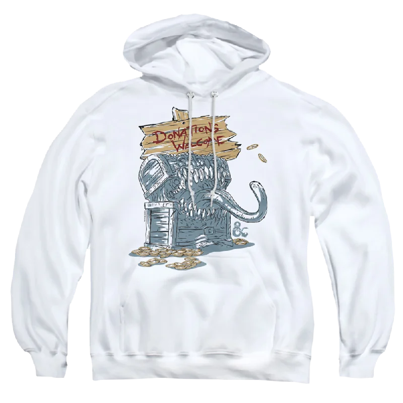 casual hoodieDungeons & Dragons Donations Welcome Mimic - Pullover Hoodie