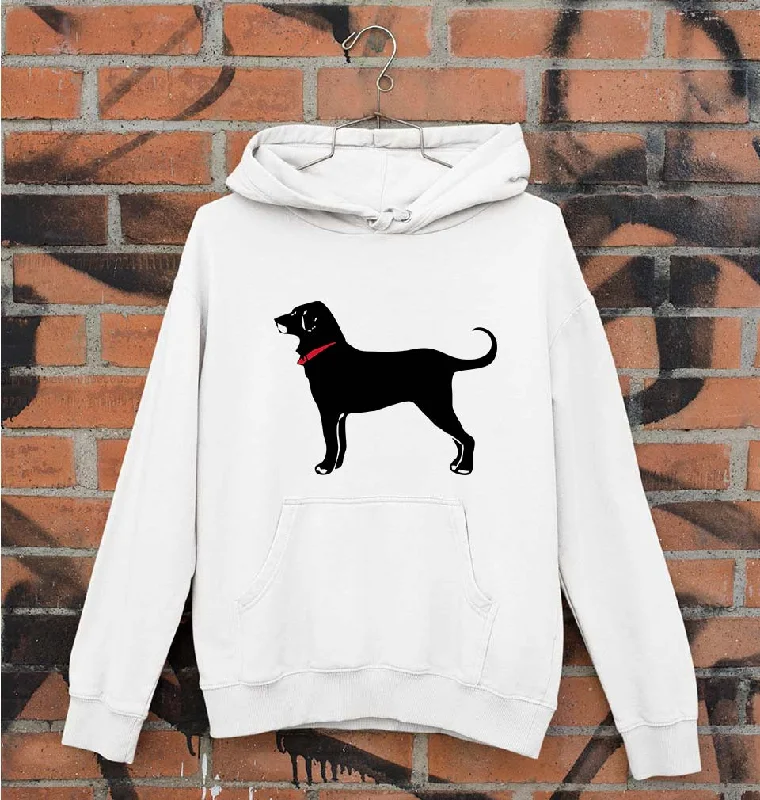 Deal Frenzy cozy hoodie for cold weatherBlack Dog Unisex Hoodie for Men/Women