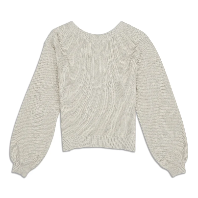 Midnight Sale Reversible Crossover Sweater