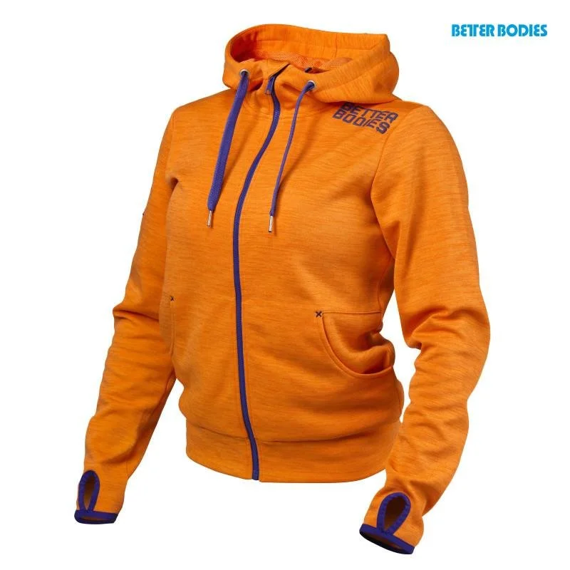 Discount Mania Better Bodies Womens Athletic Hood - Bright Orange