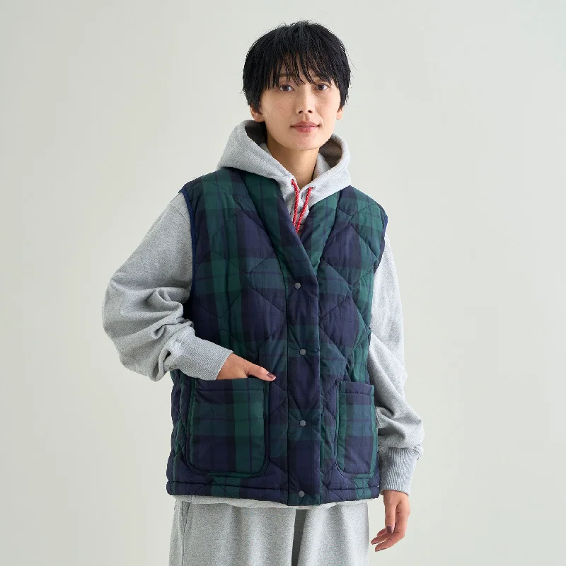 comfortable outerwear【SPECIAL PRICE】COTTON PEACH DOWN HANTEN VEST W(WOMEN)