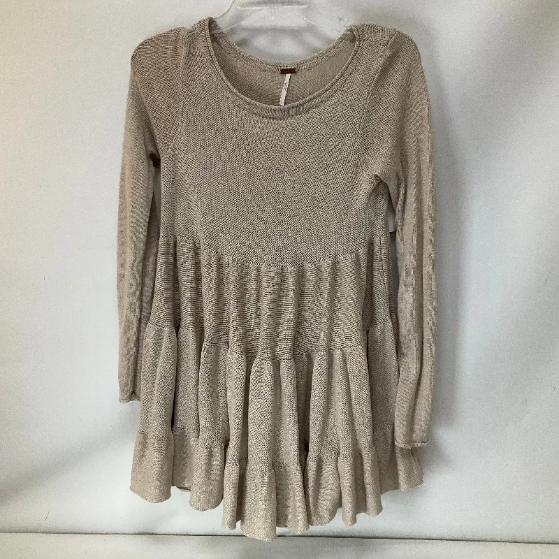 Anniversary Sale satin dressDress Casual Short By Free People In Tan, Size: Xs