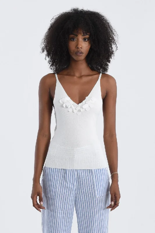 party-ready dressMolly Bracken Off White Tank Top