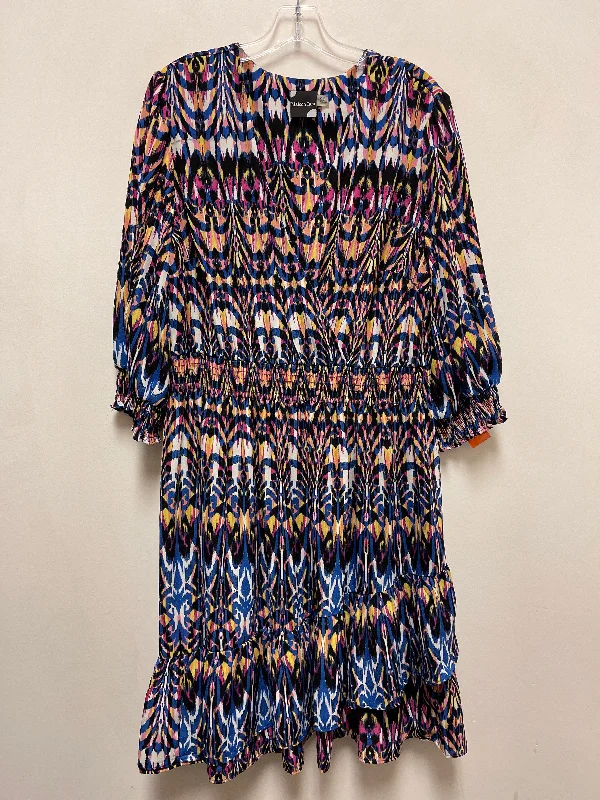 Super Sale sleeveless dressDress Casual Midi By Clothes Mentor In Multi-colored, Size: Xl