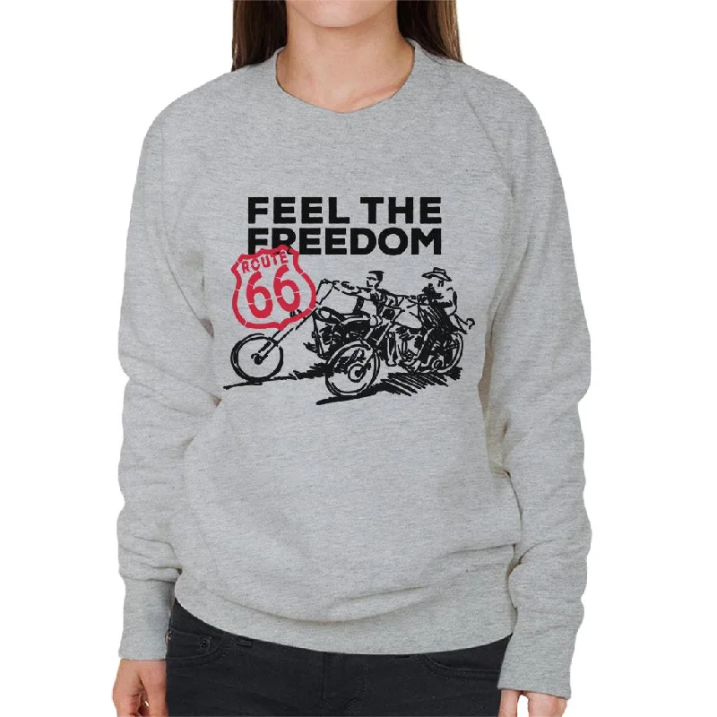 warm workout hoodieRoute 66 Feel The Freedom Women's Sweatshirt