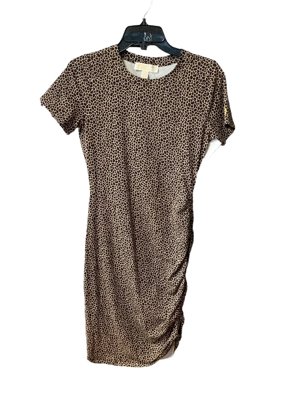 Price Reduction elegant maxi dressAnimal Print Dress Designer Michael By Michael Kors, Size Xs Price Reduction elegant maxi dressAnimal Print Dress Designer Michael By Michael Kors, Size Xs