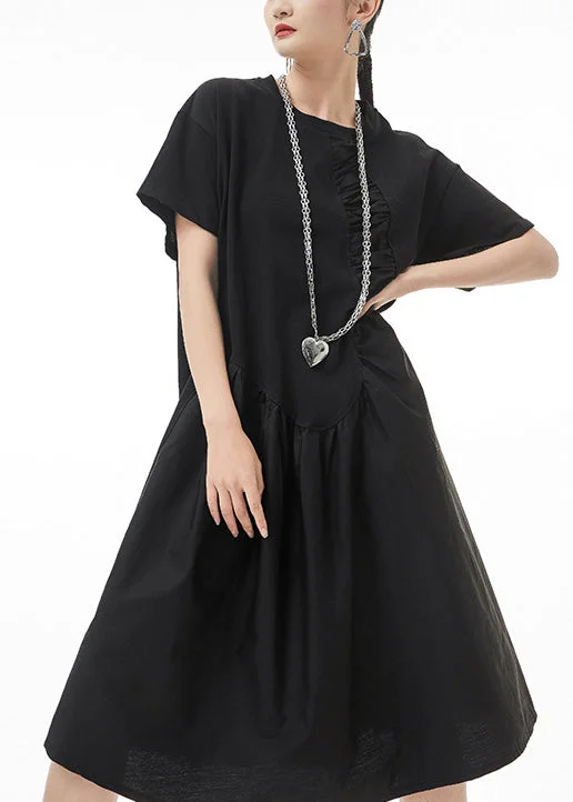 Fantastic Deals vintage dressBoutique Black O-Neck Wrinkled Vacation Dresses Short Sleeve Fantastic Deals vintage dressBoutique Black O-Neck Wrinkled Vacation Dresses Short Sleeve