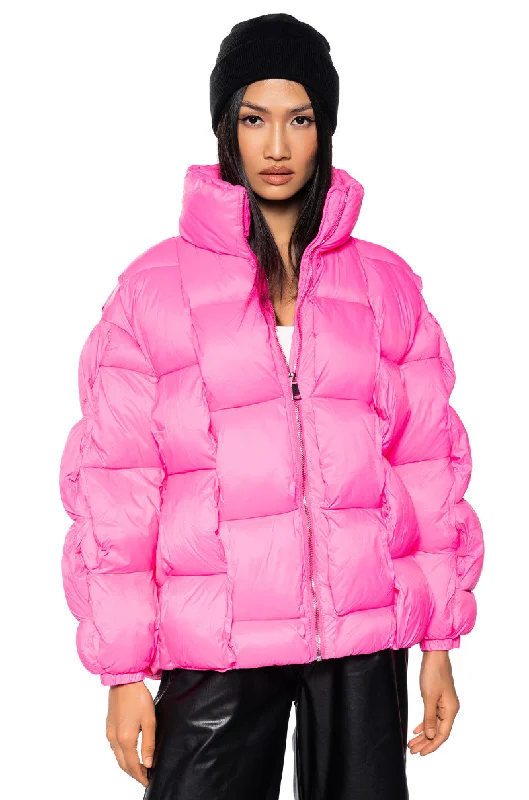 Hurry In comfortable winter coatAZALEA WANG LYKKE WEAVE PUFFER