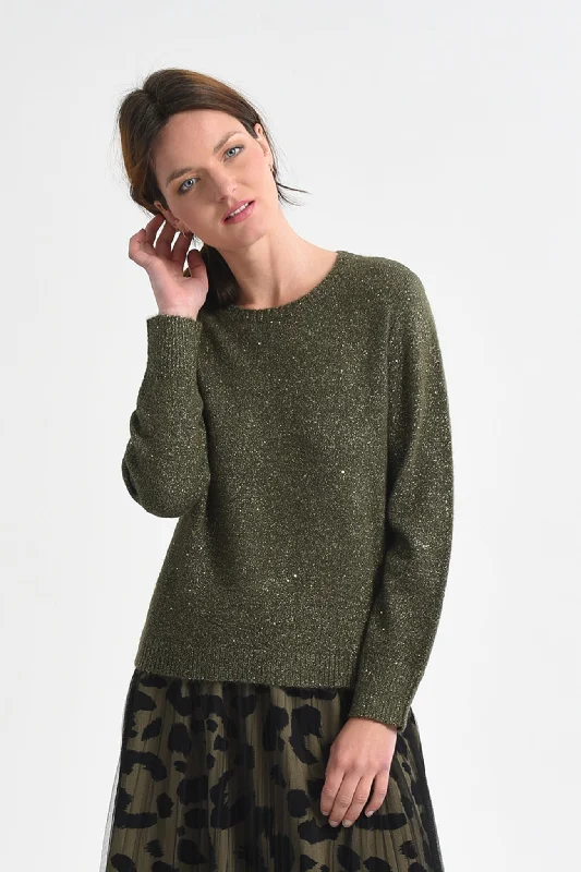 floral dressMolly Bracken Khaki Knitted Sweater