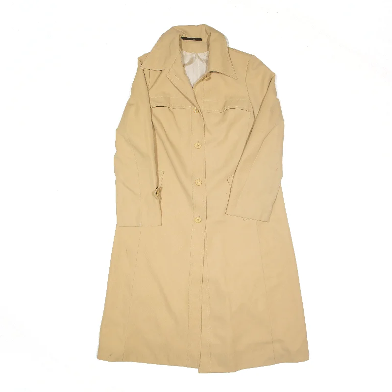 Instant Savings lightweight winter coatTrench Jacket Beige Womens M