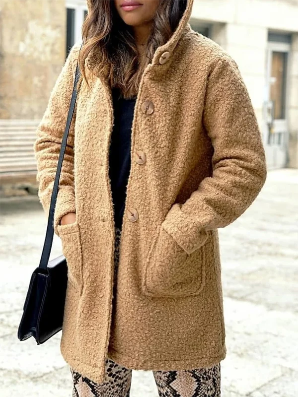 Savings Spectacular casual utility jacketPlus Size Vintage Solid Long Sleeve Pockets Outerwear