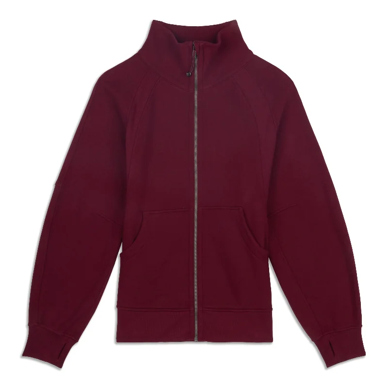 Clearance Sale Scuba Oversized Funnel-Neck Full Zip - Resale