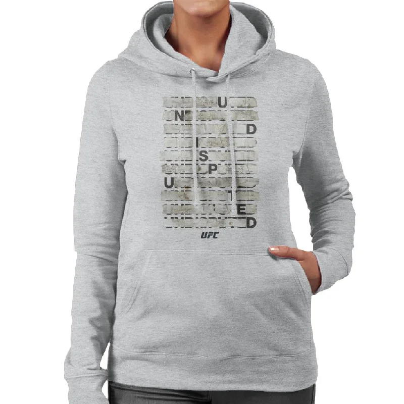 Today’s Special street style hoodieUFC Undisputed Taped Black Text Women's Hooded Sweatshirt