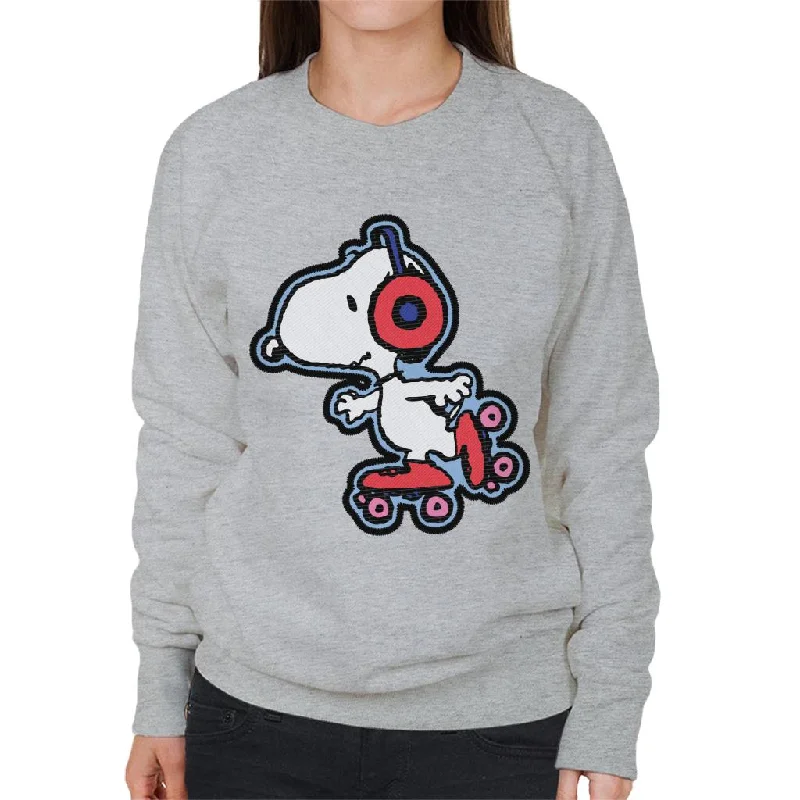 Lowest Prices workout-ready hoodiePeanuts Snoopy Skating To Music Women's Sweatshirt