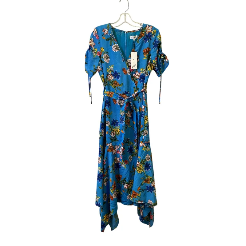 Today’s Deal summer floral dressDress Casual Maxi By Calvin Klein In Blue, Size:M