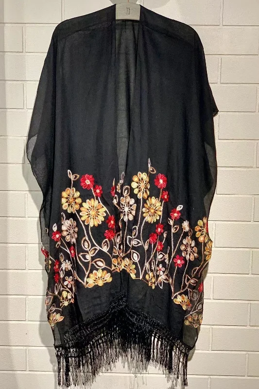 Price Blitz sleek trench coatLily Floral Embroidered Kimono