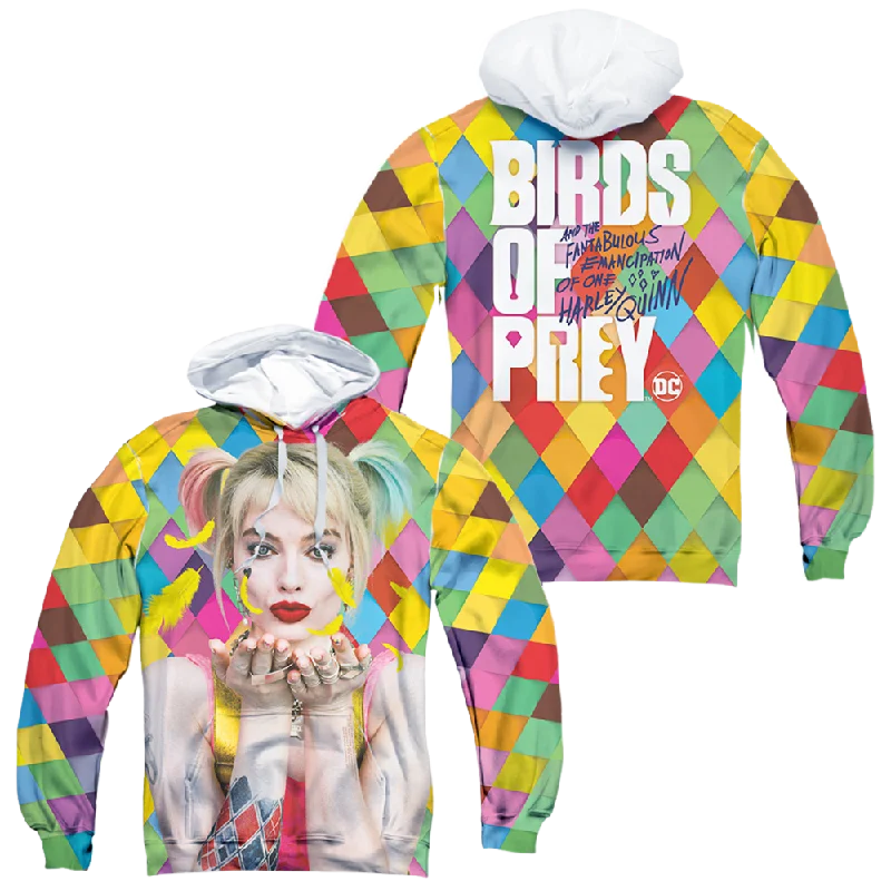 stylish pullover hoodieBirds of Prey Feathers (Front/Back Print) - All-Over Print Pullover Hoodie