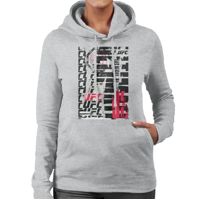 Overstock Sale graphic hoodie with printUFC Tear Down Vegas 93 Multi Logo Women's Hooded Sweatshirt