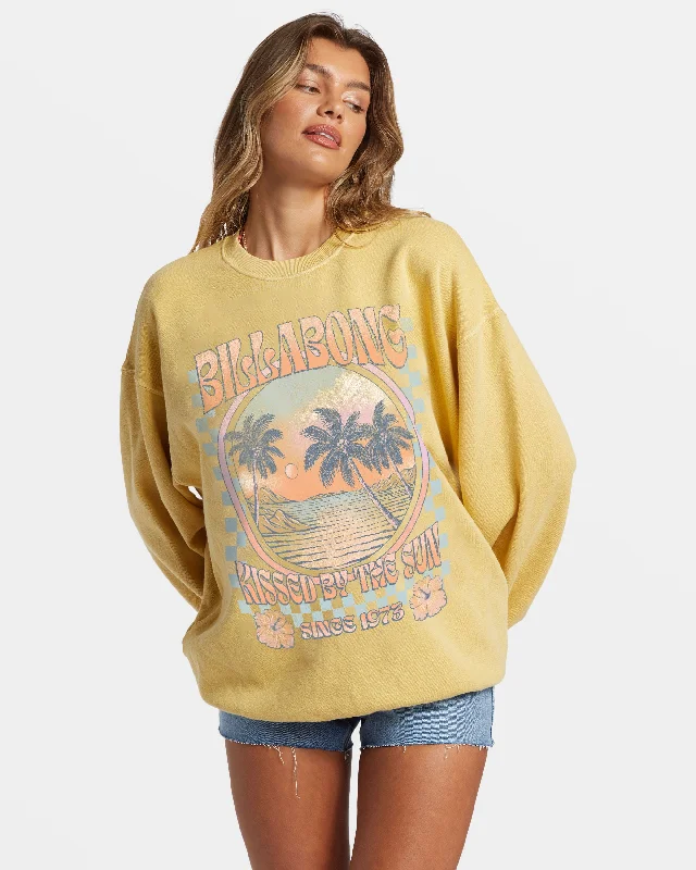 Discount Extravaganza Ride In Oversized Crewneck Sweatshirt - Mellow Daze