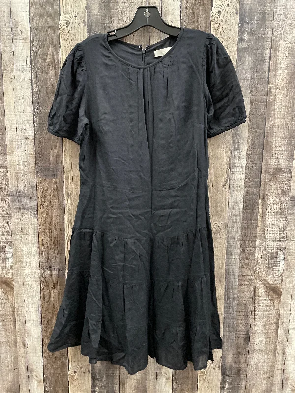 textured dressDress Casual Short By Loft In Black, Size: S