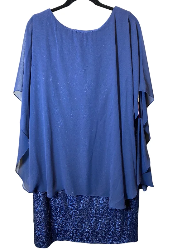 Friends and Family Sale tiered dressDress Party Midi By Jessica Howard In Blue, Size: 1x Friends and Family Sale tiered dressDress Party Midi By Jessica Howard In Blue, Size: 1x