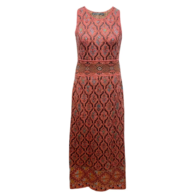 YEAR-End Clearance long-sleeve floral dressSamarinda Pima Cotton Maxi Dress By Peruvian Connection In Red, Size: M YEAR-End Clearance long-sleeve floral dressSamarinda Pima Cotton Maxi Dress By Peruvian Connection In Red, Size: M